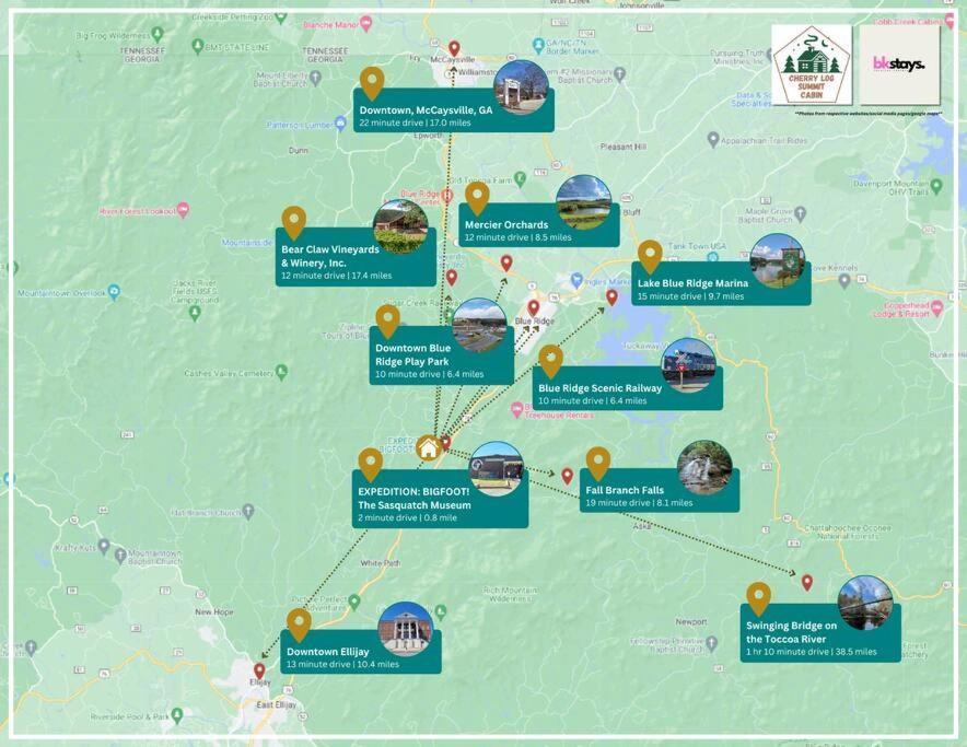 Cherry Log Summit Cabin By Bk Stays - Family Friendly - Playground - Game Room - Jacuzzi - Amazing Mountain Views ภายนอก รูปภาพ
